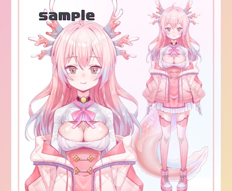 Vtuber向けlive2d用イラスト作成します キャラデザ〜パーツ分けまで！ざっくりとしたイメージでもOK！ イメージ2