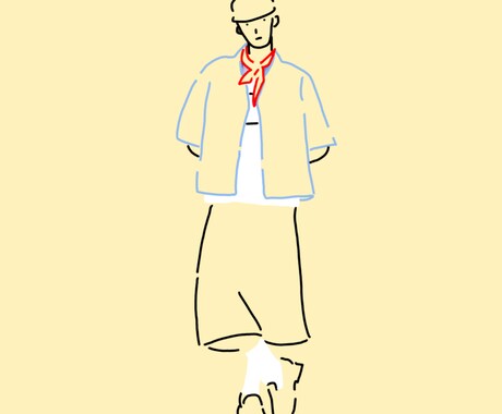 色々なポーズをした線画など描きます アイコンや壁紙に！即日または３日以内に仕上げ！ イメージ2