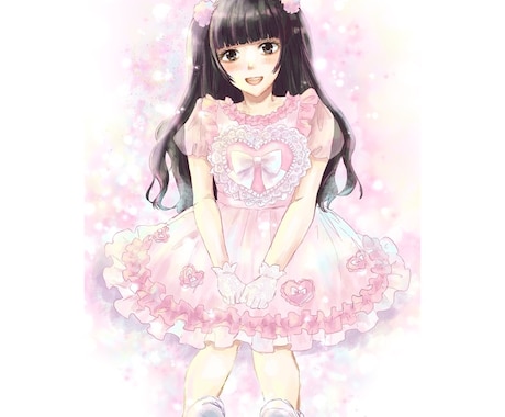 TRPG用などの立ち絵、全身絵描きます 可愛い女の子が得意です。フリルなどの細かい服も得意です。 イメージ2