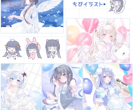 お好きなイラスト・キャラデザ等承ります 配信、SNS、グッズ等様々な用途でお使いいただけます✿ イメージ2