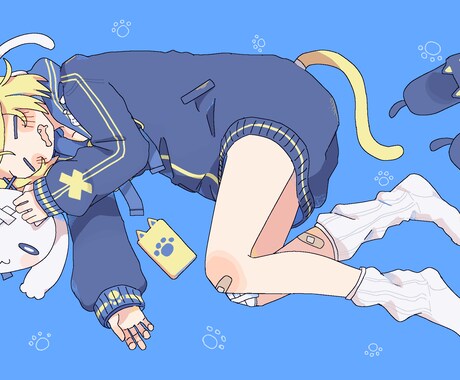 ポップなキャライラストお描きします ボカロ曲や歌ってみた、SNSアイコンなどに！ イメージ2
