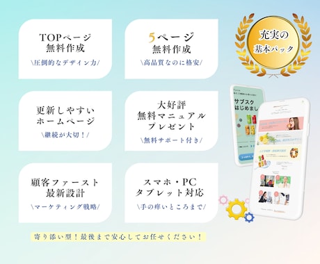 3名まで｜今なら格安パックで制作します 丁寧対応で安心。SEOに強いHPをプロが制作します。 イメージ2