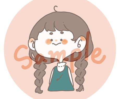 世界に一つだけ︎✿ゆるかわなアイコンを描きます 【最短当日】張り切りすぎないイラストならこちらへ︎ イメージ2