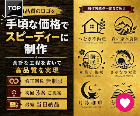 3案提案▶修正無制限▶即日制作▶プロが作成します イメージ1