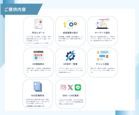 SEO実績◎プロがWeb集客をまるごと支援します ホームページ公開後の運用・改善・SEO対策を毎月サポート イメージ2