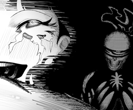 モノクロ漫画1ページを制作します ご指定いただいた構図・内容をもとに制作します。 イメージ2