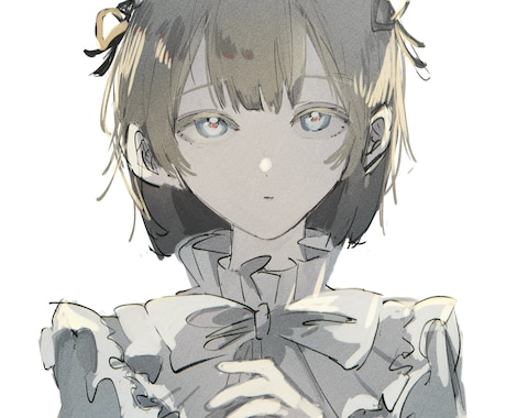 厚塗りチックで可愛い女の子を描きます イメージ1