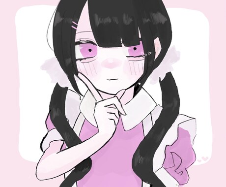 人数限定！目を引くSNSアイコン描きます 今風のかわいい女の子を描きます♡ イメージ1