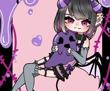 デフォルメアイコンを描きます ゆるく可愛いイラストをテーマに描きます！ イメージ2