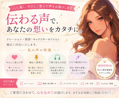 感情を届けるナレーション承ります イメージ1