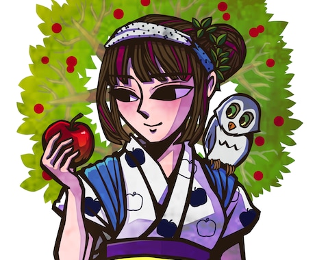心が動くイラストを制作します どこか懐かしさを感じさせる切り絵風のイラストタッチです イメージ1