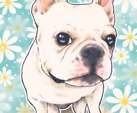 大切なペットの似顔絵を丁寧に描きます リアルにオシャレにペットを描きます イメージ2