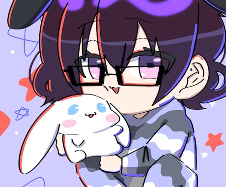 ポップなミニキャラアイコン描きます あなたのキャラクターやあなたをポップなキャラアイコンに！ イメージ1