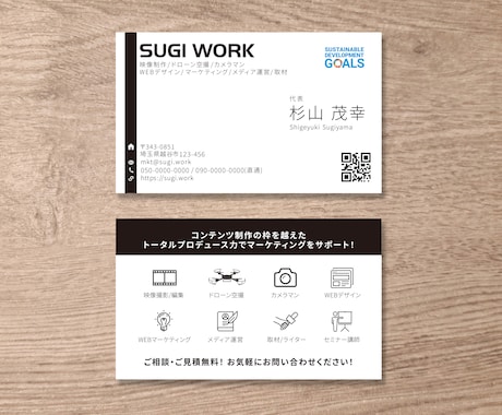 名刺・カードのデザイン制作いたしますます 直感的×印象に残るデザインをご提案！封筒などへの横展開も◎ イメージ2