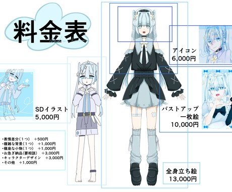 水の世界×イラスト制作致します 水色の冷たくも優しいお姿を描きます イメージ2