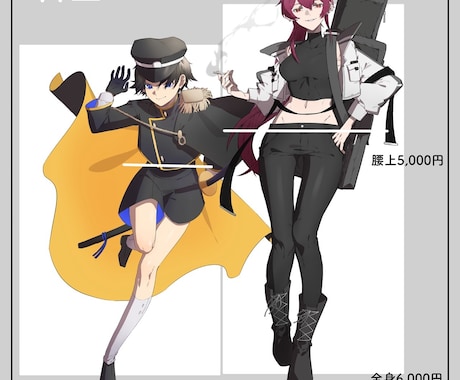 立ち絵制作いたします TRPG・動画素材・ゲームなどに！ イメージ2
