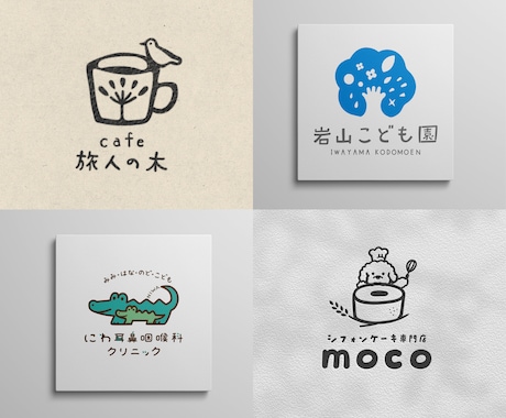 あたたかみのあるやさしい手描きロゴ作成します 修正無制限/AIデータ込/温度と思いを伝えるオリジナルのロゴ イメージ2