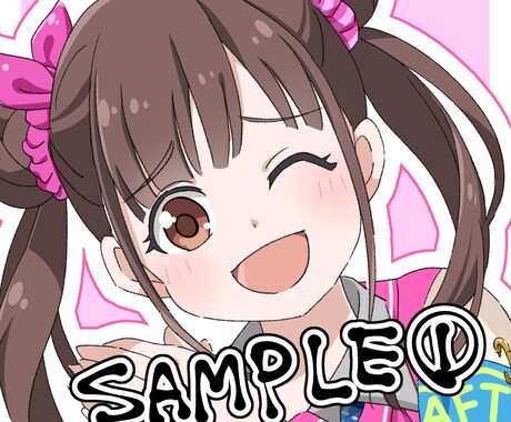 サクッとアニメ塗りイラスト描きます キャッチーなアニメ塗りイラストです！ イメージ2