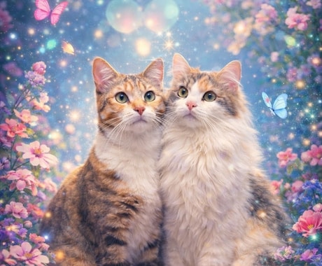 愛猫を魔法の世界へ写真から作る幻想アートます 愛猫限定ファンタジーの世界へトリップ！SNSで映える幻想画像 イメージ2