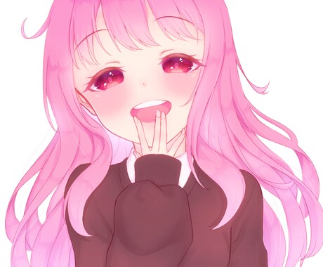 SNS等アイコンやヘッダーの女の子の絵お描きします チビキャラから萌え系の女の子等可愛い子をお描きします! イメージ2
