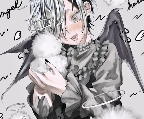ツヤのある厚塗りイラストお描きします イメージ1