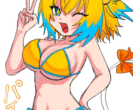 元気系・ケモ耳大歓迎｜派手カワなアイコン描きます 元気なイラストを描きます。オリジナルキャラを可愛く仕上げます イメージ1