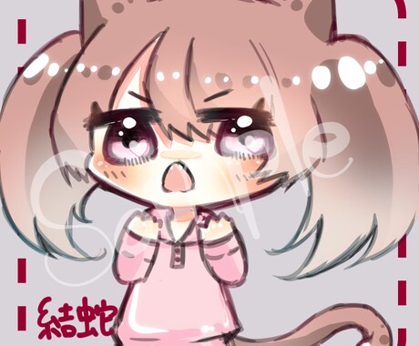 商用利用可 デフォルメアイコン承ります かわいくつやつやもちもちのデフォルメキャラ描きます イメージ2