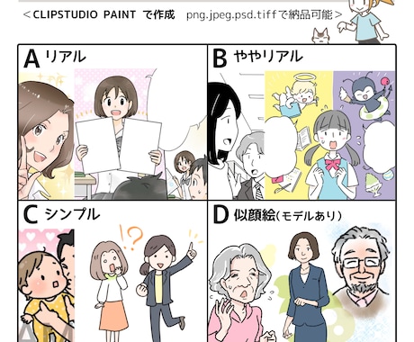 カラー4コマ漫画作成します 注目して欲しい！わかりやすい！を形にします イメージ2