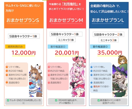 配信者様向け安心◎/可愛いイラストをお描きします ややこしい権利など込みの安心プランで、お使いいただけます。 イメージ2