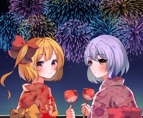 かわいらしいアニメ塗りイラスト描きます ご希望のイラストお描き致します！ イメージ2