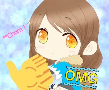Twitterなどのアイコン(ミニキャラ)描きます 可愛い系のミニキャラになります！ イメージ1