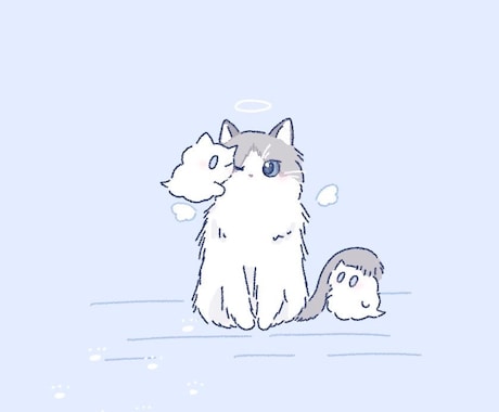 愛猫ちゃんのイラスト描きます ！デフォルメ化して、かわいくキャラクターデザイン！ イメージ1