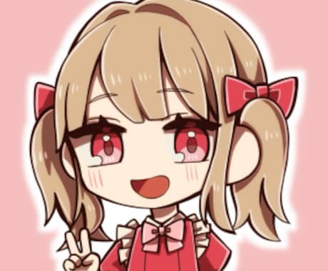 SNSや配信等に！かわいいちびキャラ描きます SNSや配信等に使えるミニキャライラストをお描きします！ イメージ1