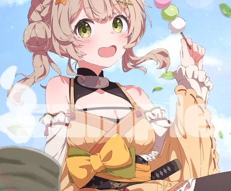 配信サムネ、歌みた、アイコンなんでも描きます 可愛く、元気なキャラクターに仕上げます！ イメージ2