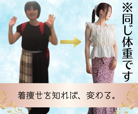 骨格診断で着やせポイントお伝えします 一般論に囚われないあなただけの”着痩せ理論”を解説！ イメージ1