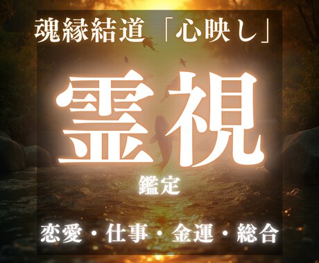 恋愛・金運・仕事運・総合運、すべてに対応します 今必要な“霊的メッセージ”と“現実的な行動”をお伝えします イメージ1