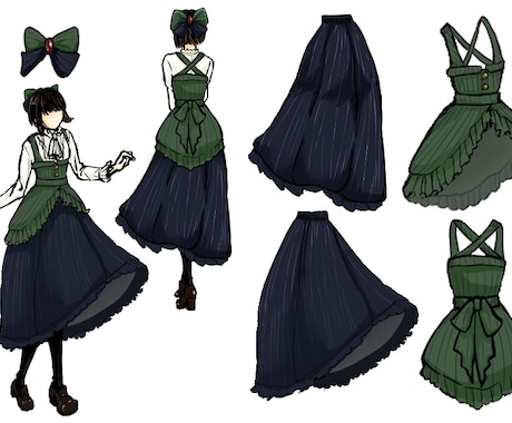 夢の衣装をデザインします 想像を現実に。あなたが求めるお洋服ラフを描く イメージ2
