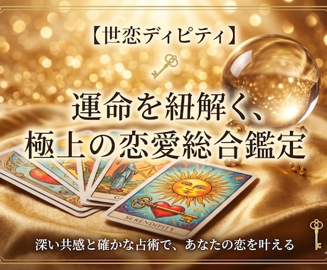 タロット×星座×数秘×姓名判断で恋愛鑑定しますます 四つの叡智で、あなたの恋愛の真実を読み解きます イメージ1