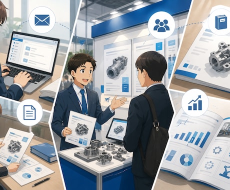 製造業営業支援｜メール・展示会・資料改善します イメージ1