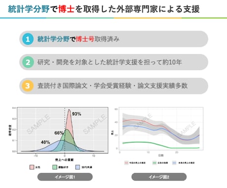 統計学博士が統計解析＋論文ストーリーをご提案します 統計学博士（PhD）保有／複数の大学と継続取引実績あり イメージ2