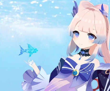 女の子中心にSNS等のアイコン描きます 安くアイコンが欲しい方！描かせてください！ イメージ1