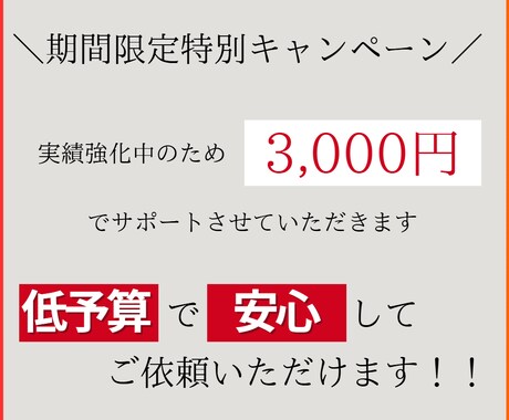 今だけ★★3,000円でプロフィール改善します まずは低価格で選ばれるプロフィールに！ イメージ2