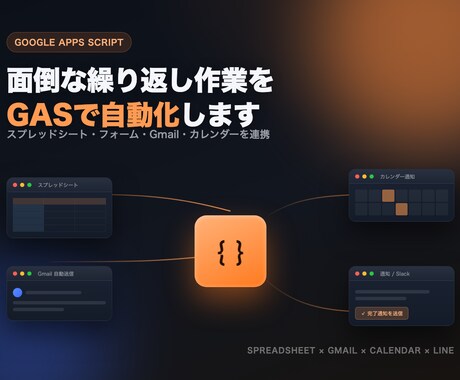 GASでスプレッドシート業務を自動化します Excel/CSV自動化と同じ実績・ノウハウで対応します イメージ2