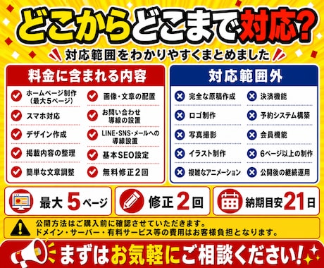 集客・信頼につながるホームページを制作します トップ含む最大5ページまで、スマホ対応で見やすく作成します イメージ2
