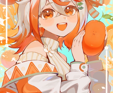 目を引くアニメ調のキャライラストを描きます キャラデザからでもOK！/最高の一枚をお届けします。 イメージ1
