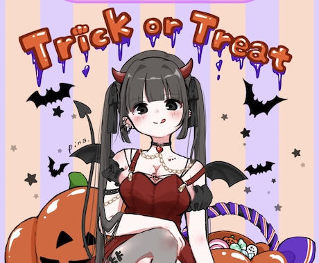 ハロウィンにもおすすめ！小悪魔量産イラスト描きます イメージ1