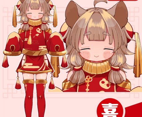 表情差分４種類つき！ 立ち絵イラスト制作します TRPG・実況・IRIAMなどにご使用いただけます！ イメージ2