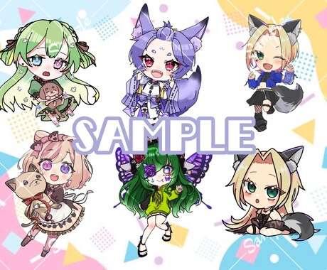配信者様のサムネイルやグッズイラストなど描きます 動画サムネイル、配信サムネイル、グッズイラストなど対応可能！ イメージ2
