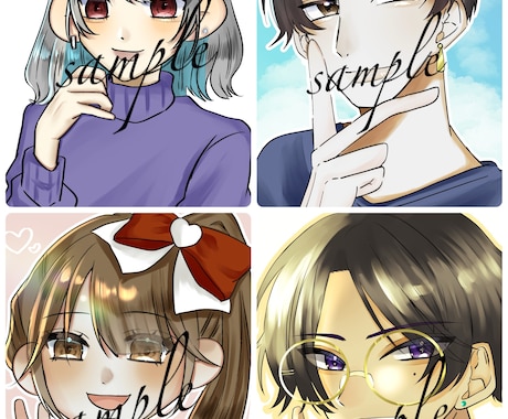 SNS用アイコン描きます SNSに使用できるアイコンを描かせていただきます！ イメージ1