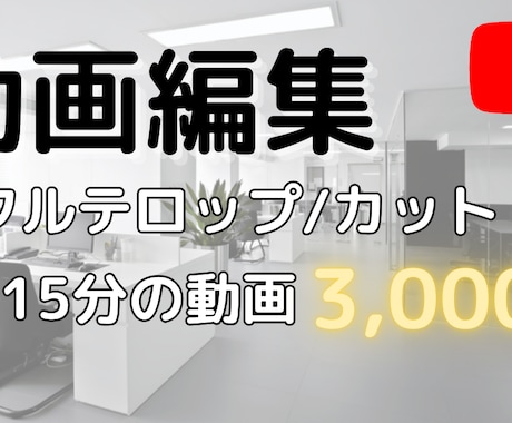 動画へのフルテロップ・カット行います イメージ1